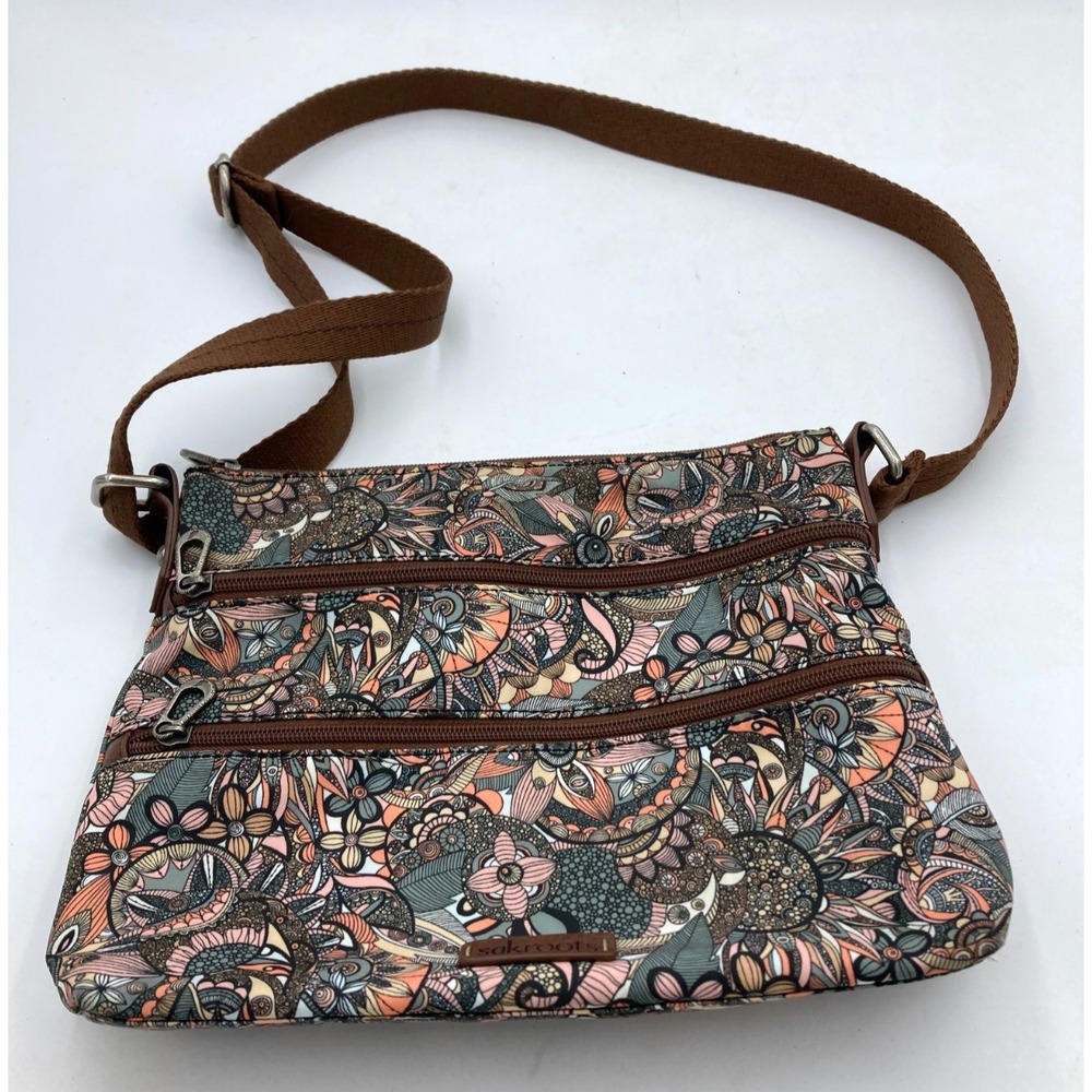 Sakroots Artist Circle Crossbody Bag Sienna Spirit Desert Floral